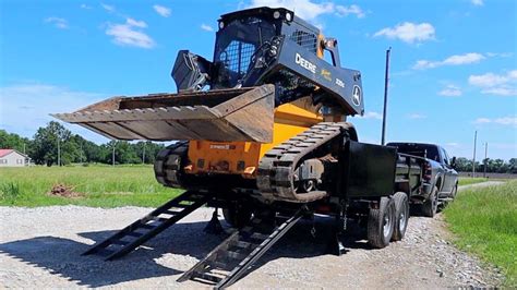 skid steer loading dump truck|mini skid steer trailer package.